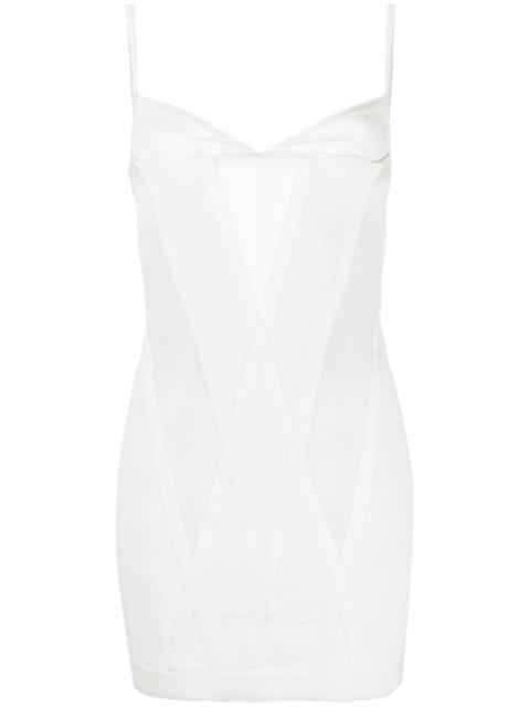 Dion Lee Oblique mesh corset minidress
