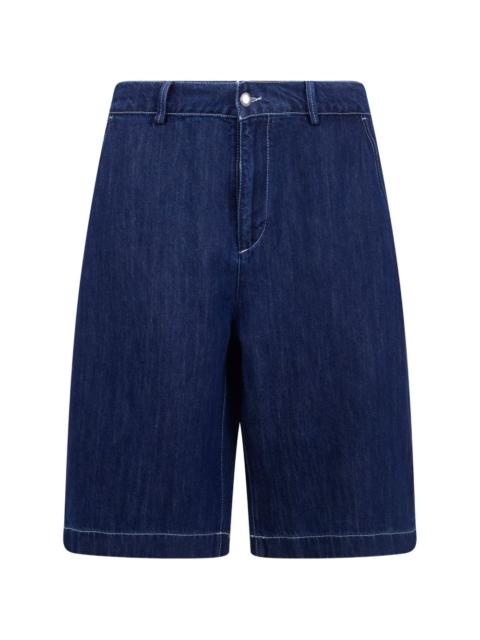 7 For All Mankind contrast stitch shorts