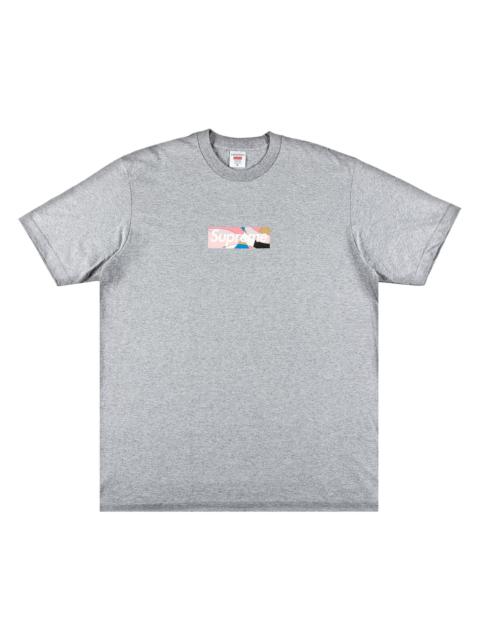 Supreme Supreme x Emilio Pucci Box Logo Tee 'Heather Grey/Dusty Pink'