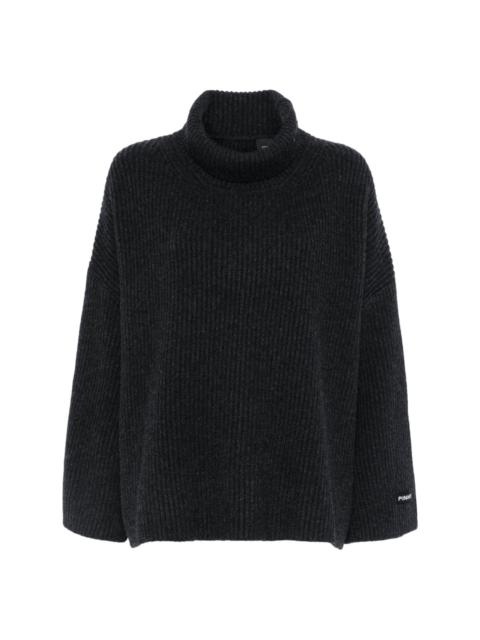 ribbed-knit sweater