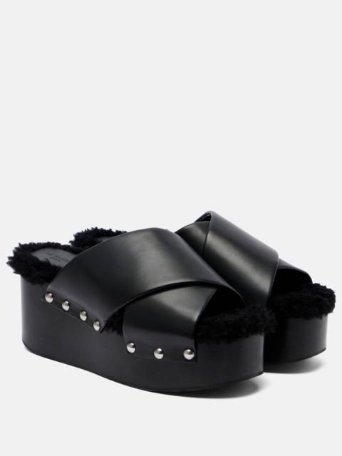 LE MONDE BÉRYL Leather sandals