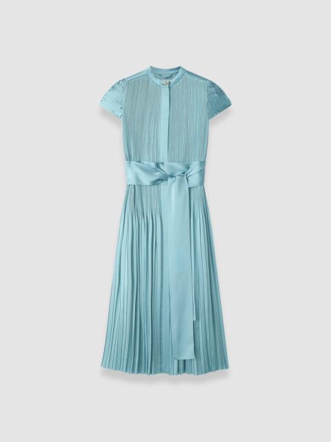 JOSEPH Phare Pleated Satin Dress