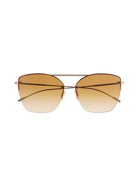 Oliver Peoples Ziane 61mm Gradient Mirrored Sunglasses