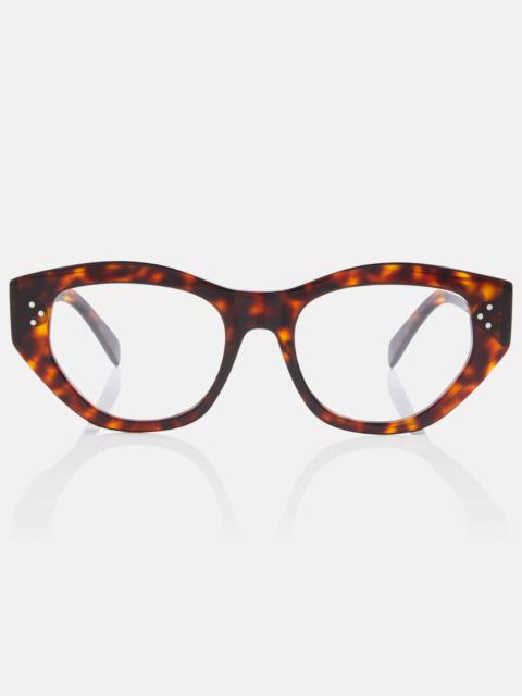 CELINE Tortoiseshell cat-eye glasses