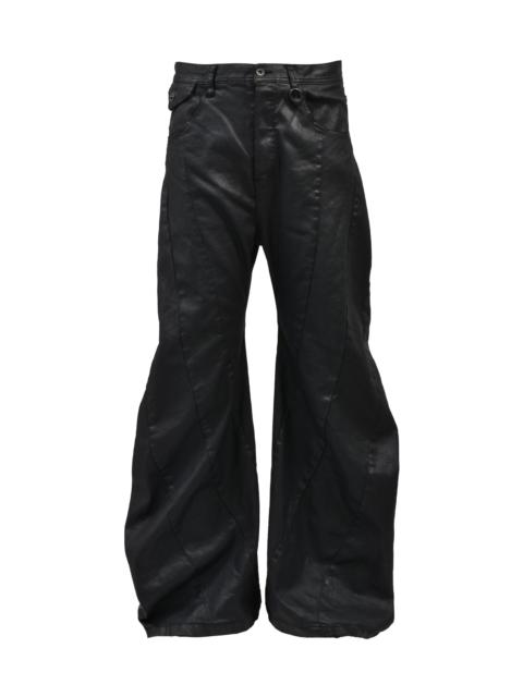 Julius 10oz COATED STRETCH DENIM PANTS / BLK