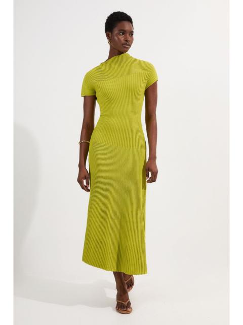 KAREN MILLEN Stitch Detail Knit Midi Dress