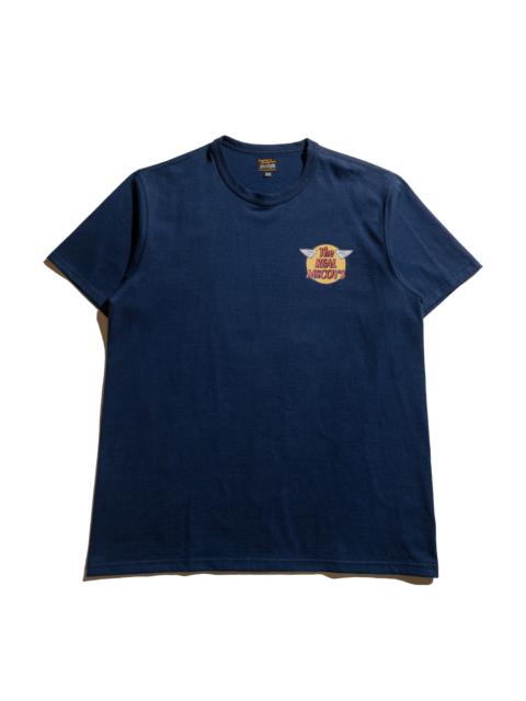 The Real McCoys MC24004 Logo Tee S/S Navy