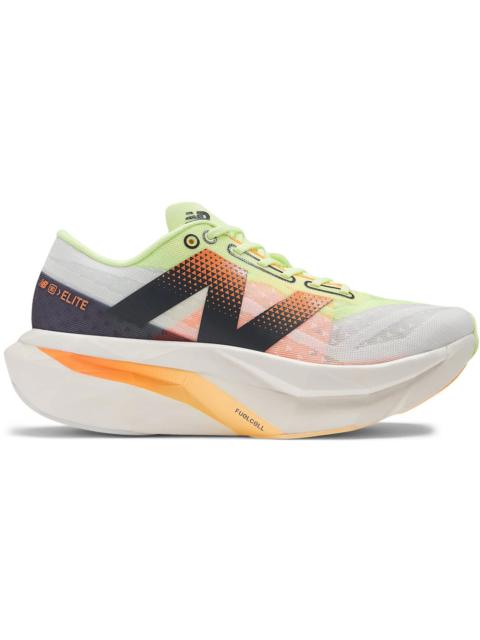 New Balance FuelCell SuperComp Elite v4 White Bleached Lime Glo Hot Mango (Women's)