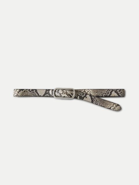 VERONICA BEARD SNAKE-EMBOSSED LOOP BELT