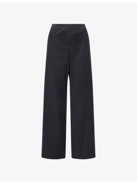 Vince Corduroy Pull-On Cotton Trousers
