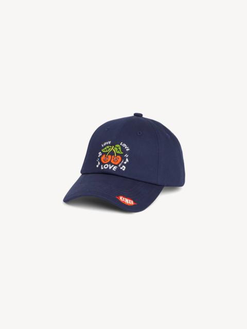 KENZO 'KENZO Loves' embroidered cap in cotton