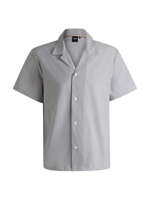 BOSS REGULAR-FIT BEACH SHIRT IN SEERSUCKER FABRIC