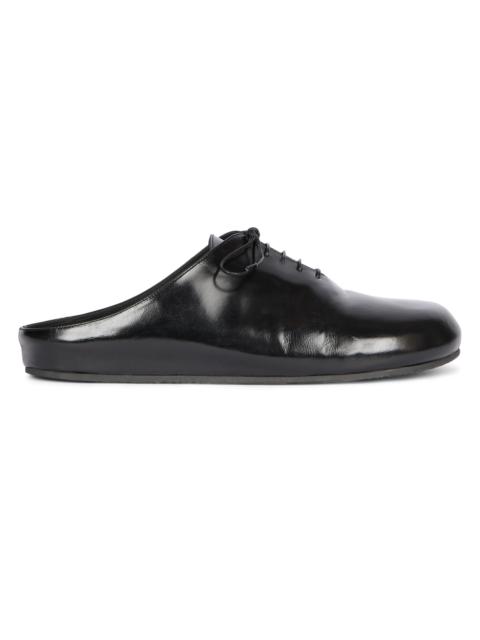 JACQUEMUS Men's Derbie Leather Mules - Black
