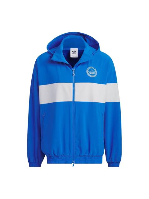 adidas Originals Rifta Windbreaker Jackets 'Blue White' IU4794