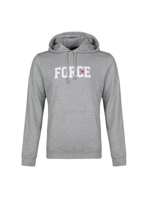 Nike Men's Nike Alphabet Printing Hooded Long Sleeves Gray BQ6357-063