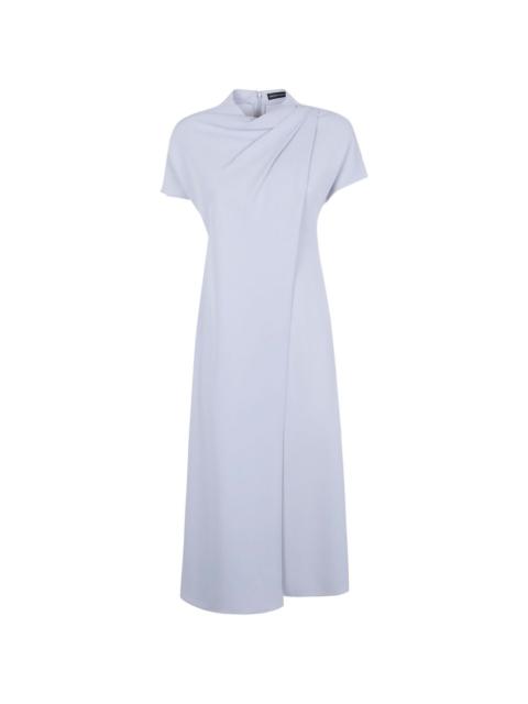 EMPORIO ARMANI draped dress