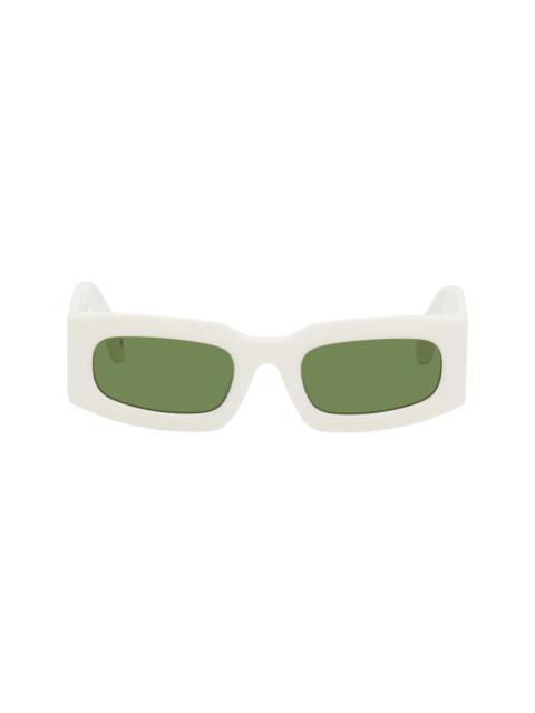 Off-White White & Green Cary Sunglasses
