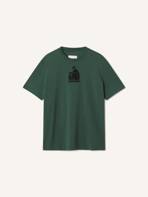 Lanvin MOTHER AND CHILD FLOCKED COTTON T-SHIRT