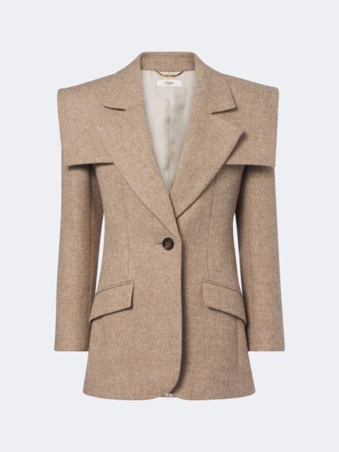 Chloé Caped wool blazer