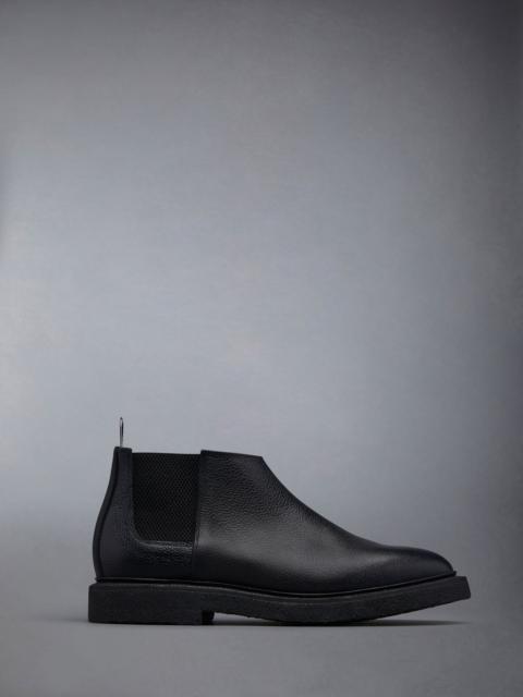 Thom Browne Pebble Grain Leather Crepe Sole Mid Top Chelsea Boot