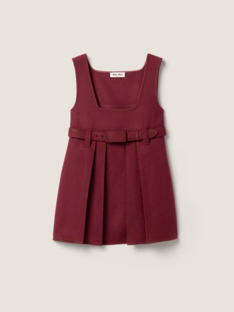 Miu Miu Waxed double wool dress