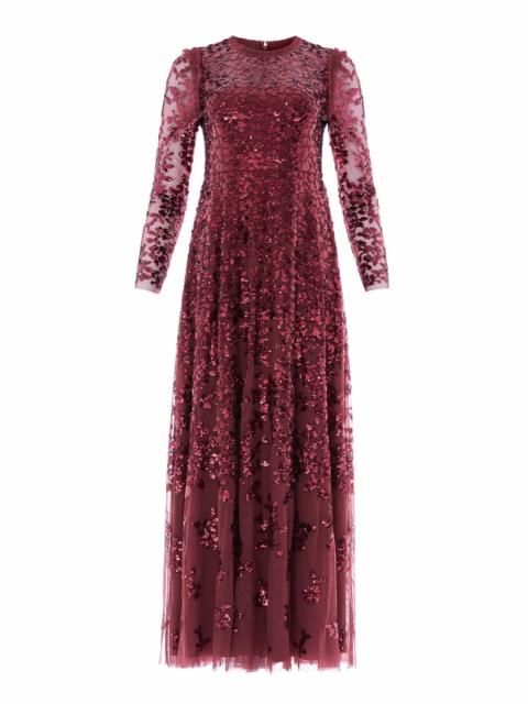Needle & Thread Rosanna Lattice Round Neck Gown