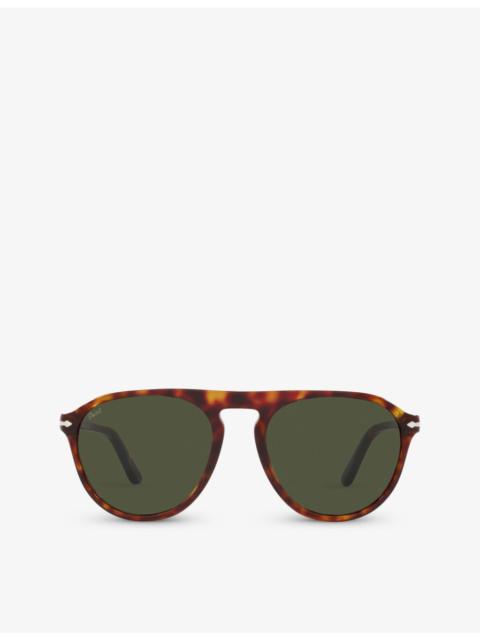 Persol PO3302S tortoiseshell aviator 프레임 아세테이트 선글라스