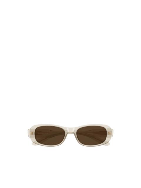 BALENCIAGA BB logo rectangle-frame sunglasses
