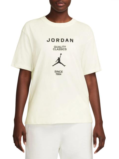 Jordan Quality Classics Graphic T-Shirt in Sail/Black