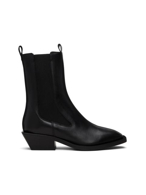 Aeyde Black Luna Chelsea Boots