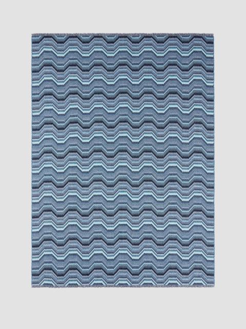 Missoni Merano Striped Wool-Blend Throw Blanket - Blue Multicolor