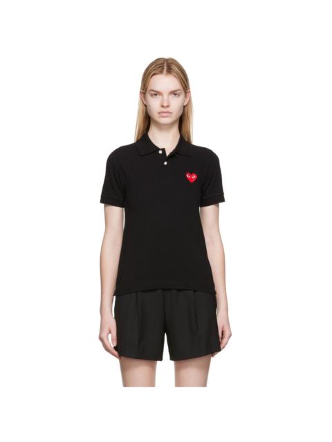 Comme des Garçons PLAY Black Heart Patch Polo