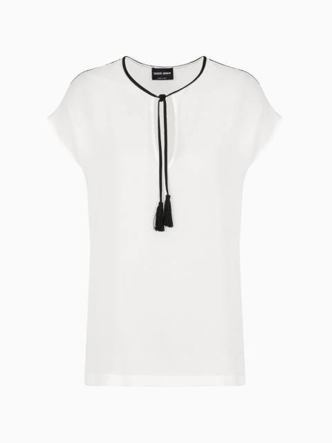 GIORGIO ARMANI Blouse in double silk georgette