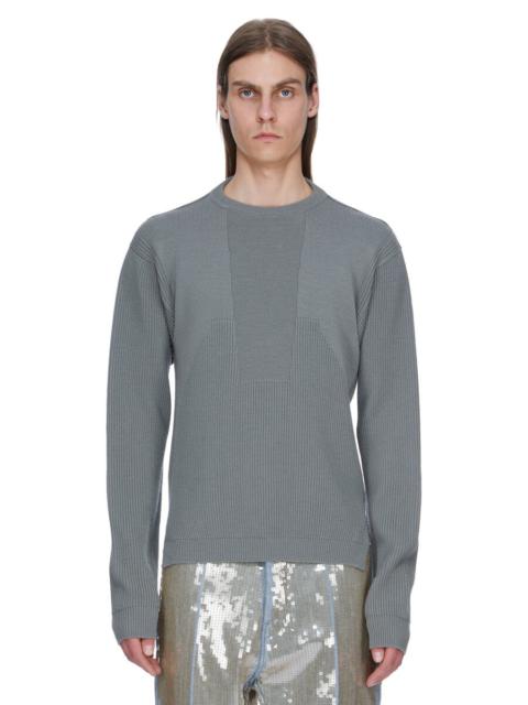 Rick Owens ribbed crew neck sweater