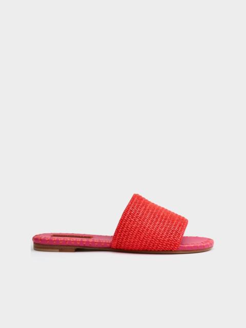 SIMONMILLER Raffia Salerno slides