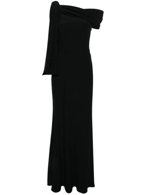 Alexander McQueen draped off-shoulder gown