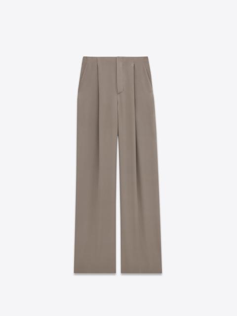 SAINT LAURENT 90's pants in silk crepe