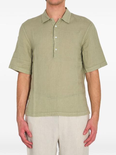 BARENA linen polo shirt