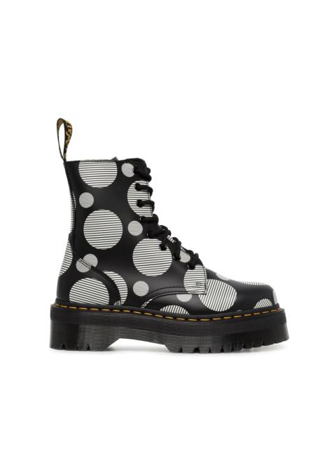 Dr. Martens Jadon polka-dot lace-up boots