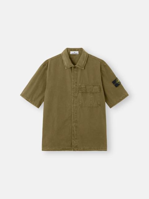 Stone Island 1200031 BRUSHED ORGANIC COTTON CANVAS 'OLD' EFFECT