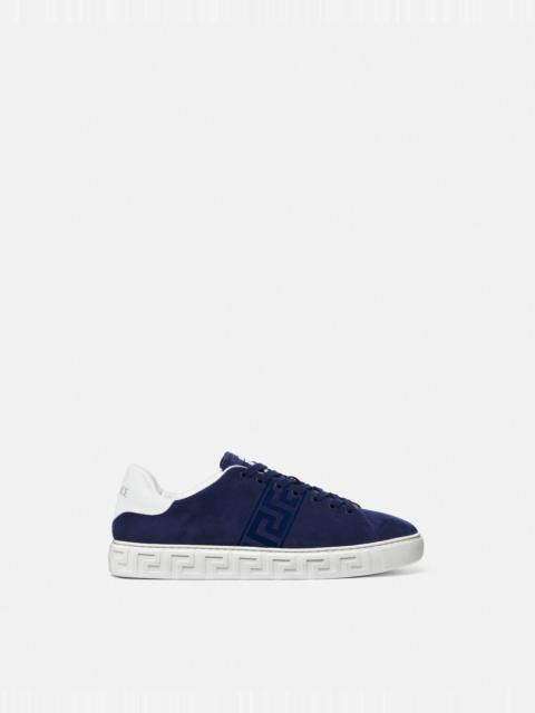 VERSACE Suede Greca Sneakers