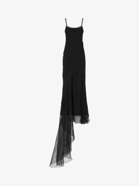 Moschino CHIFFON DRESS WITH TRAIN