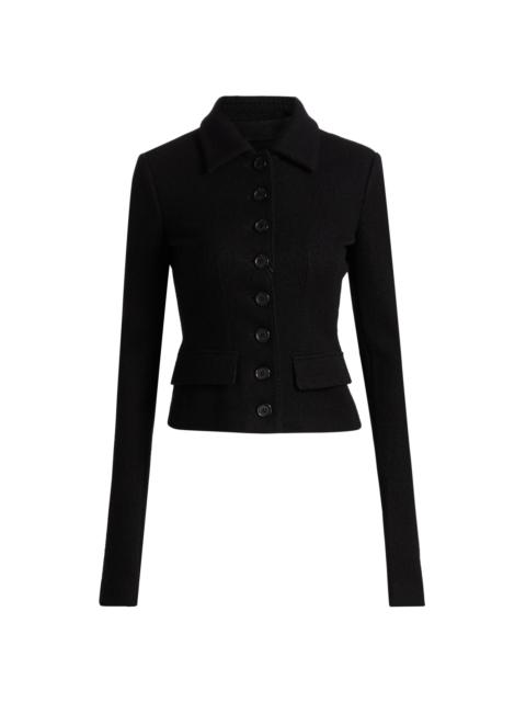 Dolce & Gabbana Women's Tailored Boiled Wool Jacket - Nero