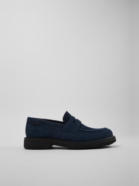 CAMPER Norman Blue Nubuck Men's Shoes.