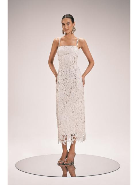 KAREN MILLEN Lace Detail Strappy Midi Dress