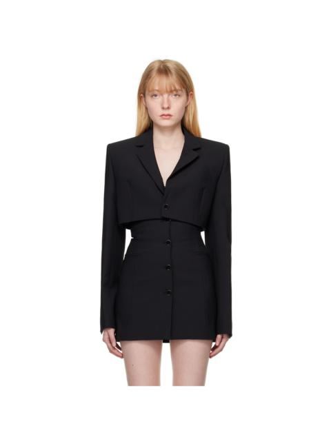 NENSI DOJAKA Black Cropped Blazer