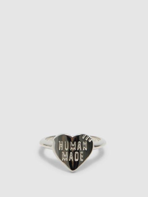 Human Made Heart silver ring