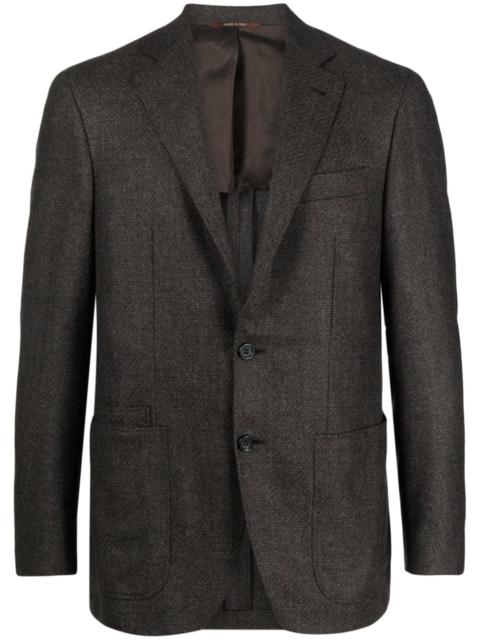 Canali single-breasted wool blazer