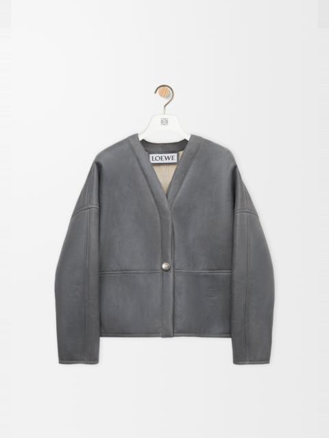 Loewe Pebble cardigan in shearling