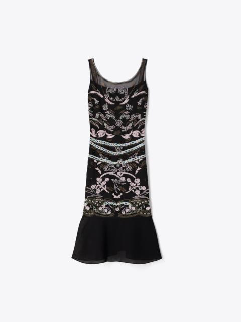 TORY BURCH Embellished Mesh Dress